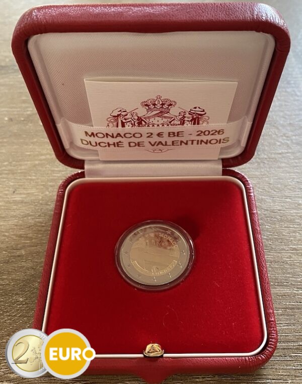 2 euro Monaco 2026 - Hertogdom Valentinois BE Proof
