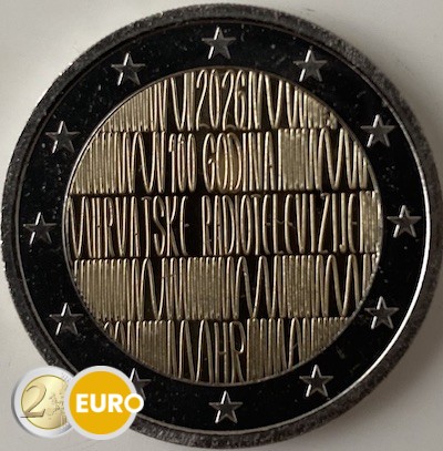 2 euro Kroatië 2026 - Kroatische radio BE Proof